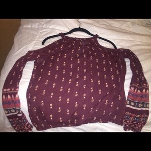 Maroon/burgundy Top